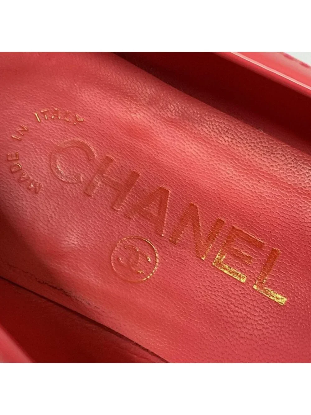 Chanel Loafers Pink CC Logo Leather